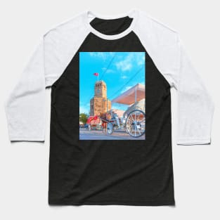 Antalya Clock Tower Baseball T-Shirt